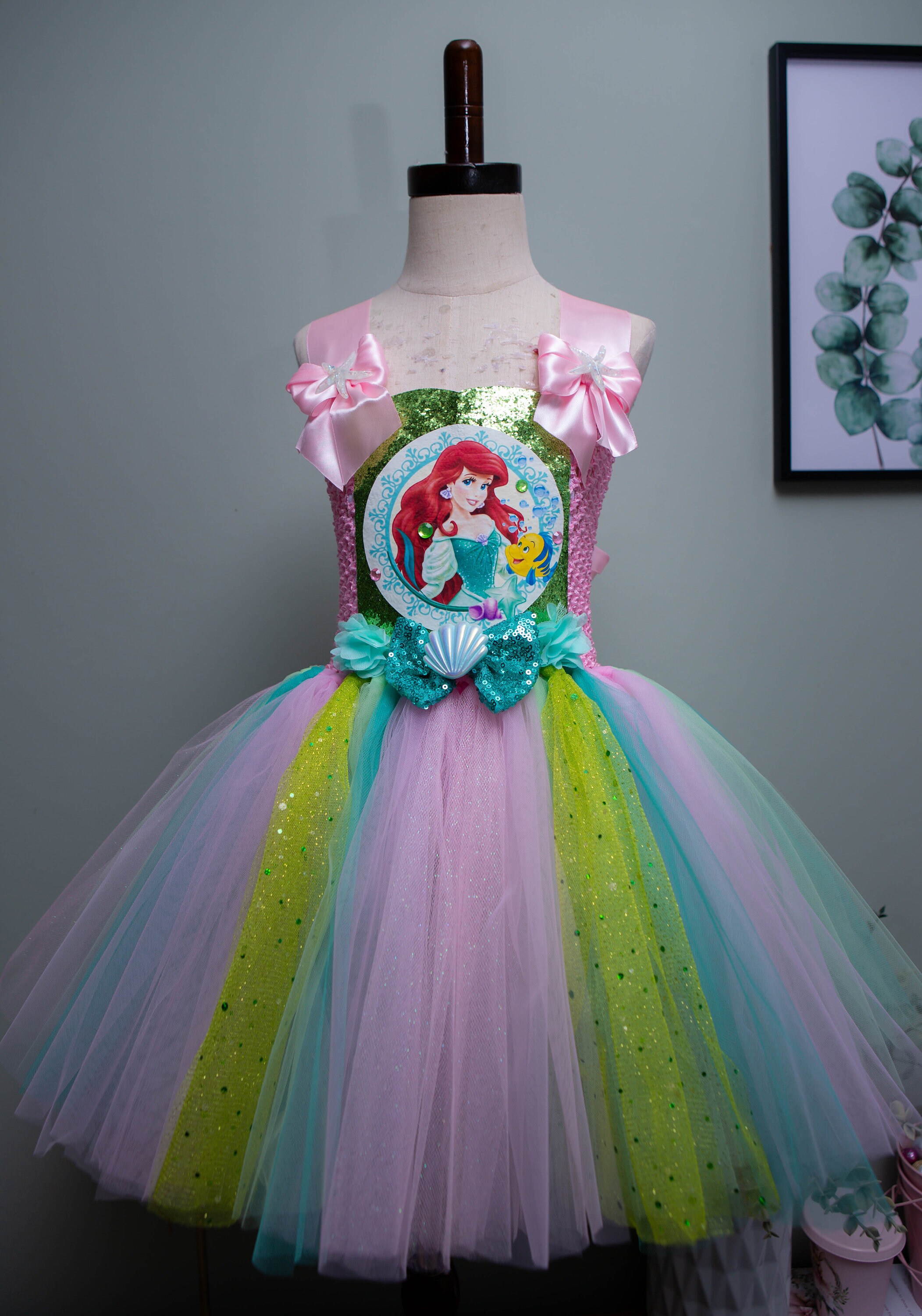 strapless open back dress Princess TuTu Dress – Axel and Rose main image 1