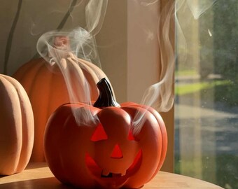 Pumpkin Jack-O-Lantern Incense Cone Holder | Halloween Autumn Aesthetic Cozy Home Decor | Halloween Incense Holder | Pumpkin Lover Decor