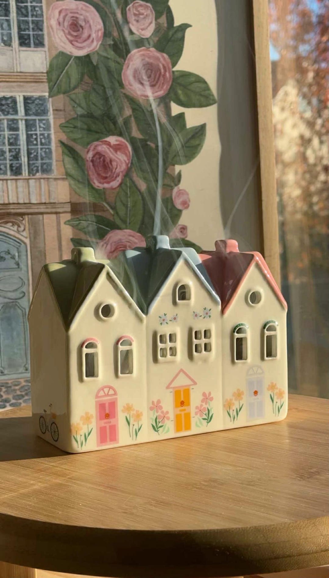 Pastel Cottagecore Village House Incense Cone and Tealight Holder | Mom ...