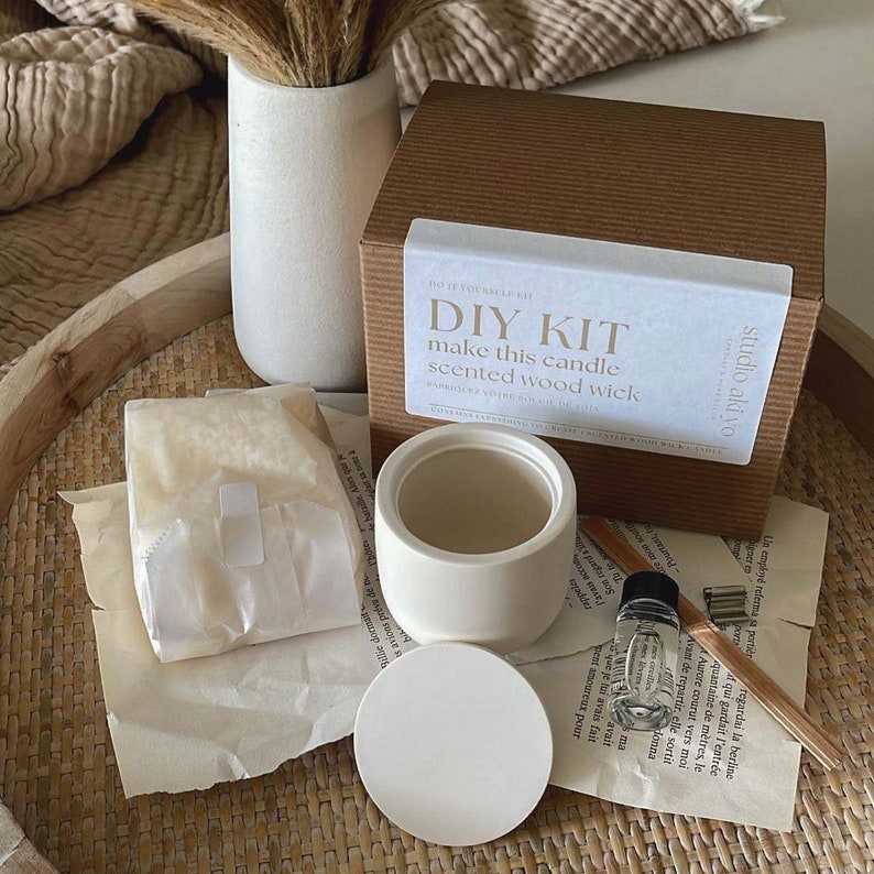 Inside our do it yourself candle making kit is a treasure trove of high-quality materials and tools that we use at Studio Akiyo to handcrafted our candles.  A perfect blend of creativity, craftsmanship, and relaxation all in one delightful package.