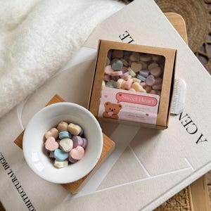 Sweet Heart Soy Wax Melts Scoops | Strawberry Champagne Scent, Valentine, Self Care, Fruity Home Scent