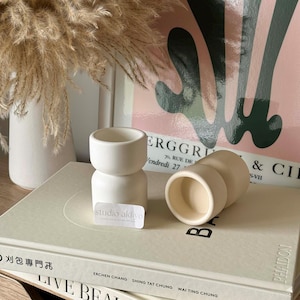 Scandi Elevated Single Round Tealight Candle Holder | Tea Light Holder | Minimalist Table Top Decor | Scandi Décor | Tealight Holder Riser
