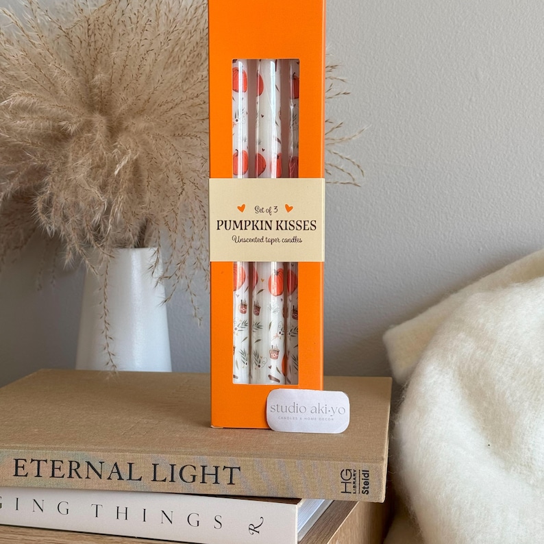 Studio Akiyo Pumpkin Taper Candles - Thumbnail 3