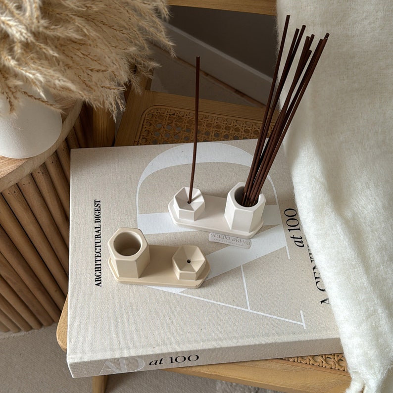 Hexagon Incense Stick Holder Set Incense Burner Meditation Gifts