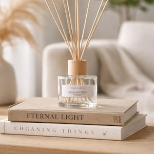 Roseau parfum poire basilic Bosc | Accueil Hygge | Set d'huile pour diffuseur | Bougie sans flamme | Espace Parfumé | Slow Living | Vie intentionnelle | Cadeaux