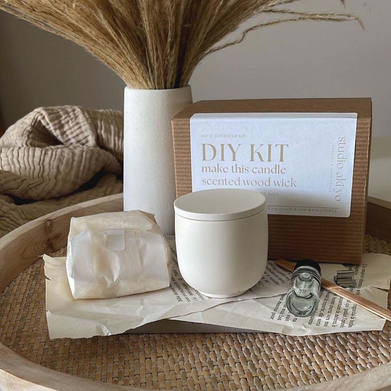 Inside our do it yourself candle making kit is a treasure trove of high-quality materials and tools that we use at Studio Akiyo to handcrafted our candles.  A perfect blend of creativity, craftsmanship, and relaxation all in one delightful package.