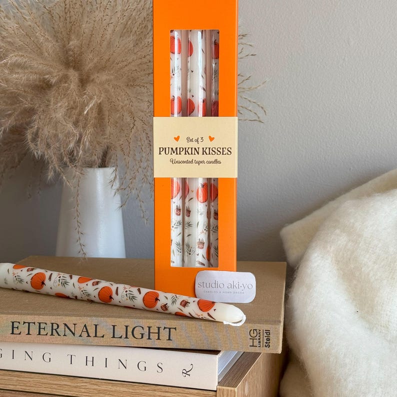 Studio Akiyo Pumpkin Taper Candles - Thumbnail 2