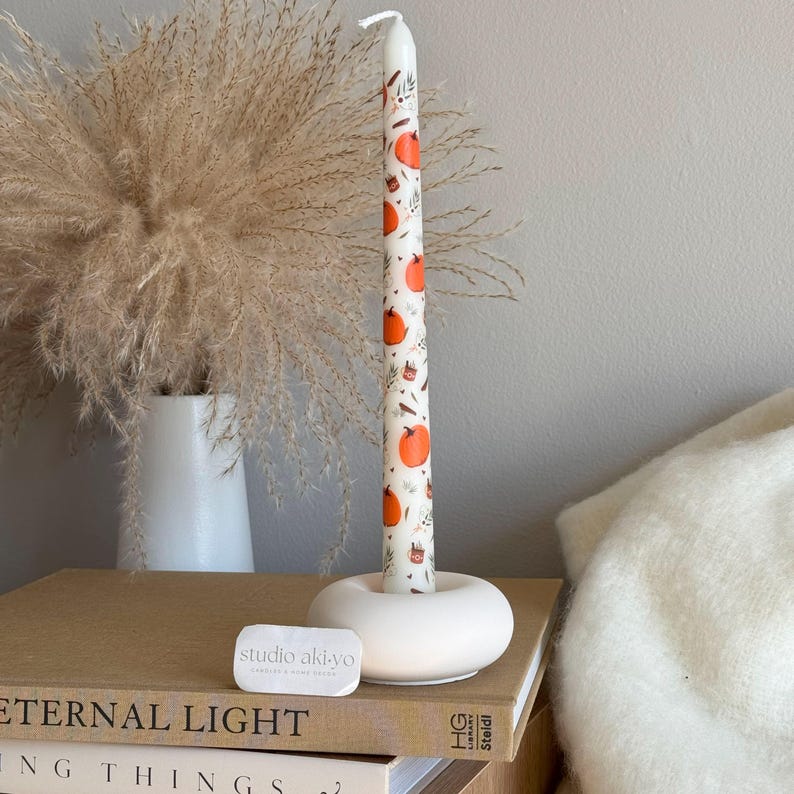 Studio Akiyo Pumpkin Taper Candles