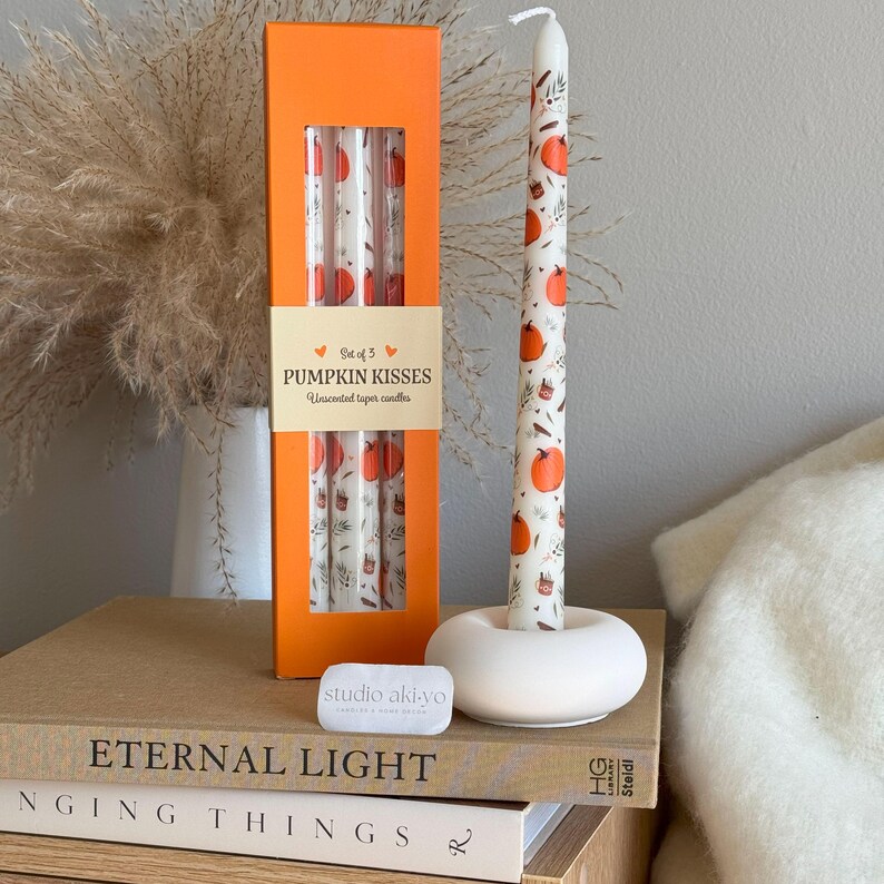 Studio Akiyo Pumpkin Taper Candles - Thumbnail 4