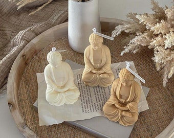 Buddha Candle | Aesthetic Candle | Zen Decor | Peaceful Home Decor | Home Gift Ideas | Minimalist Decor | Housewarming Gifts | Handmade