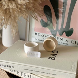 Scandi Single Round Tealight Candle Holder | Tea Light Holder | Minimalist Table Top Decor | Scandi Décor | Neutral Aesthetic Home Décor