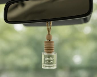 Golden Yuzu Hanging Car Diffuser | Fresh Citrusy Car Freshies, Natural Car Freshener, Car Freshies