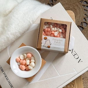 Pumpkin Patch Wax Melt Scoopies | Spiced Pumpkin, Pumpkin Chai, Fall Halloween Home Fragrance, Autumn