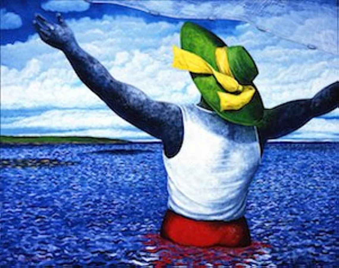 African American Art Print by J. Green Painting Poster Canvas Etsy