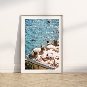 Amalfi Coast Print | Positano Print | Gallery Wall Art | Digital Print | Downloadable Art | Italy Art |