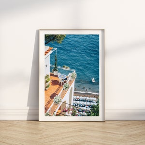 Amalfi Coast Print | Positano Print | Gallery Wall Art | Digital Print | Downloadable Art | Italy Art |