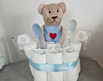 Diaper cake teddy