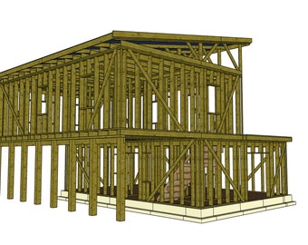 Casa pequeña con taller