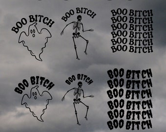 6 Boo Bitch SVGs - Halloween Digital Download