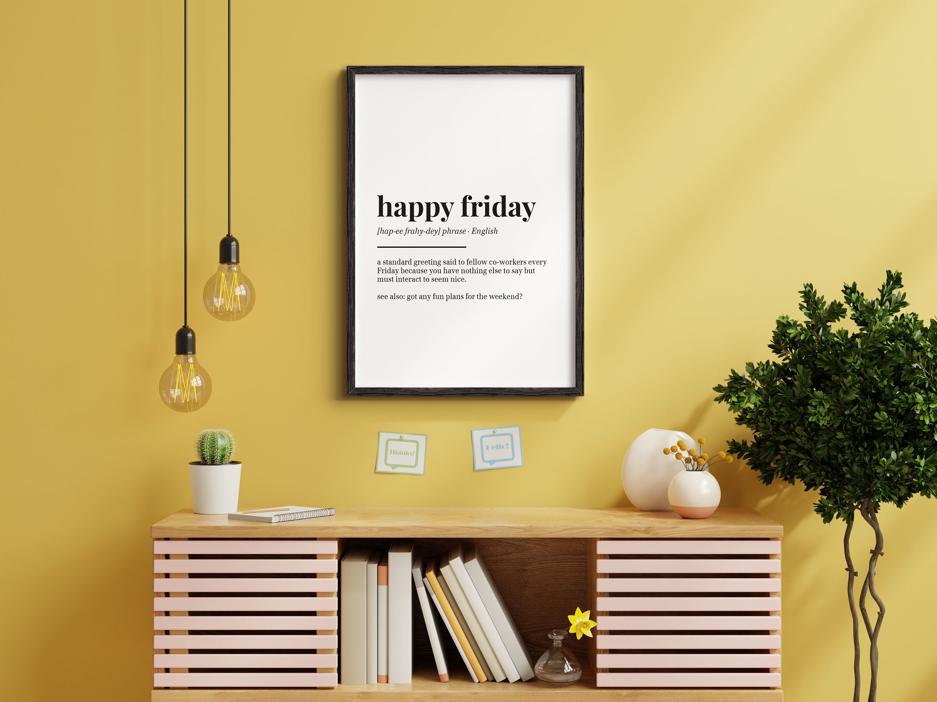 Happy Print Wall 12x14 10x12, 5x7, 8x10, A4, Poster Home - Art Etsy Funny Friday Decor Definition A6, 4x6, A3, Office A5,