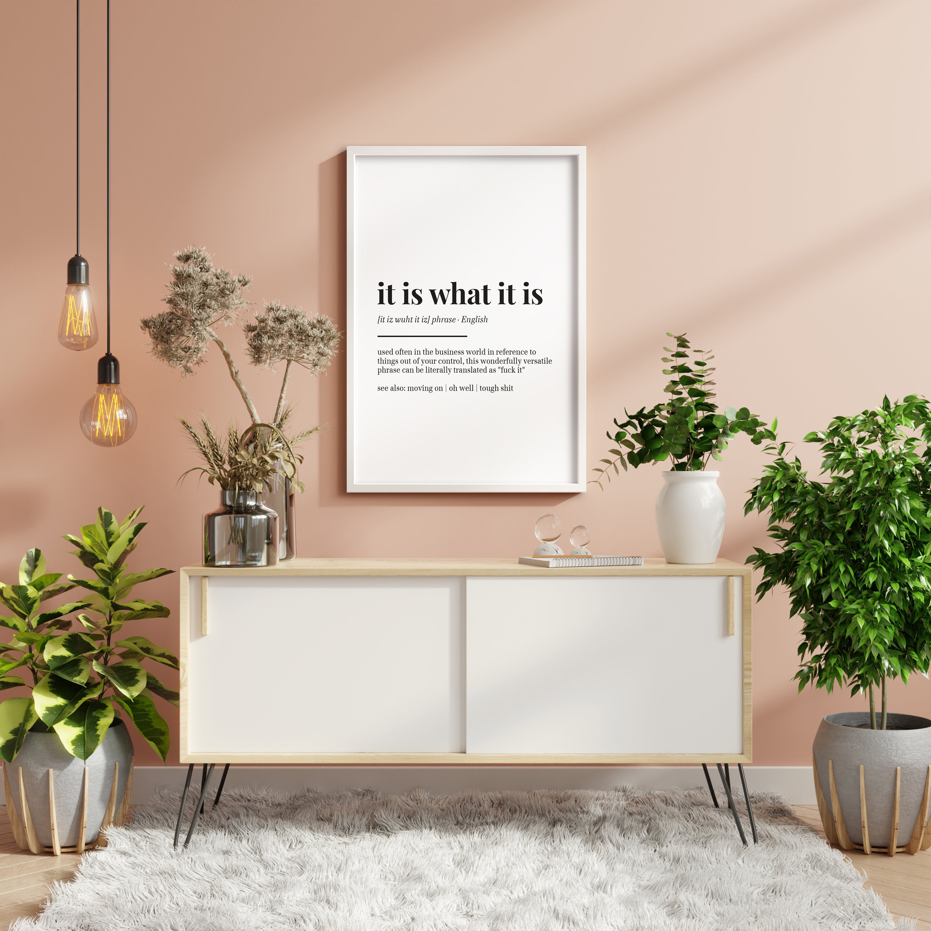 Discover It Is What It Is - Wall Decor - Funny Home Print - Office Art - Definition Poster