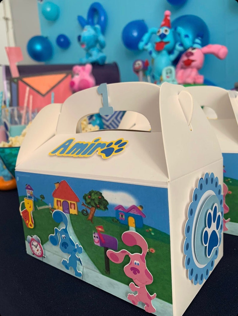 Blue's Clues Favor Boxes Goodie Bags Etsy