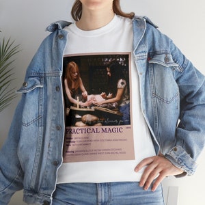 Practical magic tee, movie graphic tee, fall in love whenever you can, womens tee, mens tee, fall TShirt, witch shirt, Halloween clothing image 5