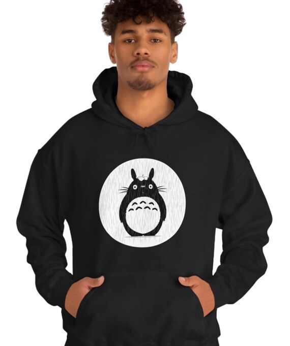 Studio Ghibli Hoodie Totoro Rain Sweatshirt Black Hoodie Gray Hoodie My Neighbor Totoro Apparel Unisex Sweatshirt Gift for Her Movie Etsy Canada