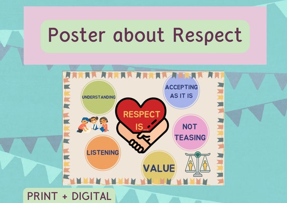 Educational Posters Respect Home School Printables - Etsy