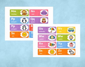 Alphabet Puzzle Activity – A to Z -Letter Recognition and Phonics Matching | ESL & Early Learners