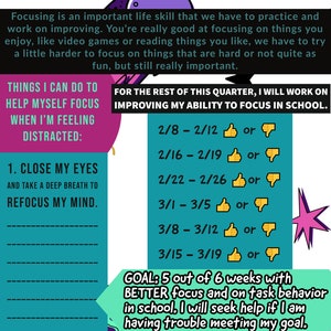 Child Long Term Goal Sheet