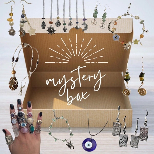 hippie/boho jewellery mystery box <33 at least 3+ in each box (: