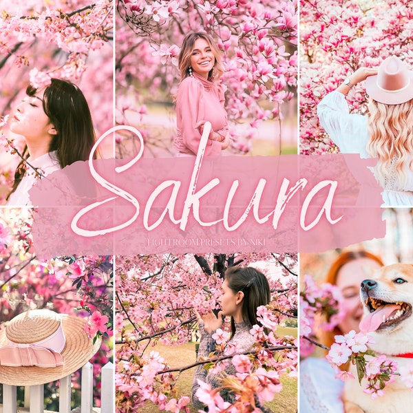 5 Sakura Instagram Presets, Lightroom Preset,  Mobile Preset, Blogger Presets, Instagram Filter, Lightroom Mobile Presets