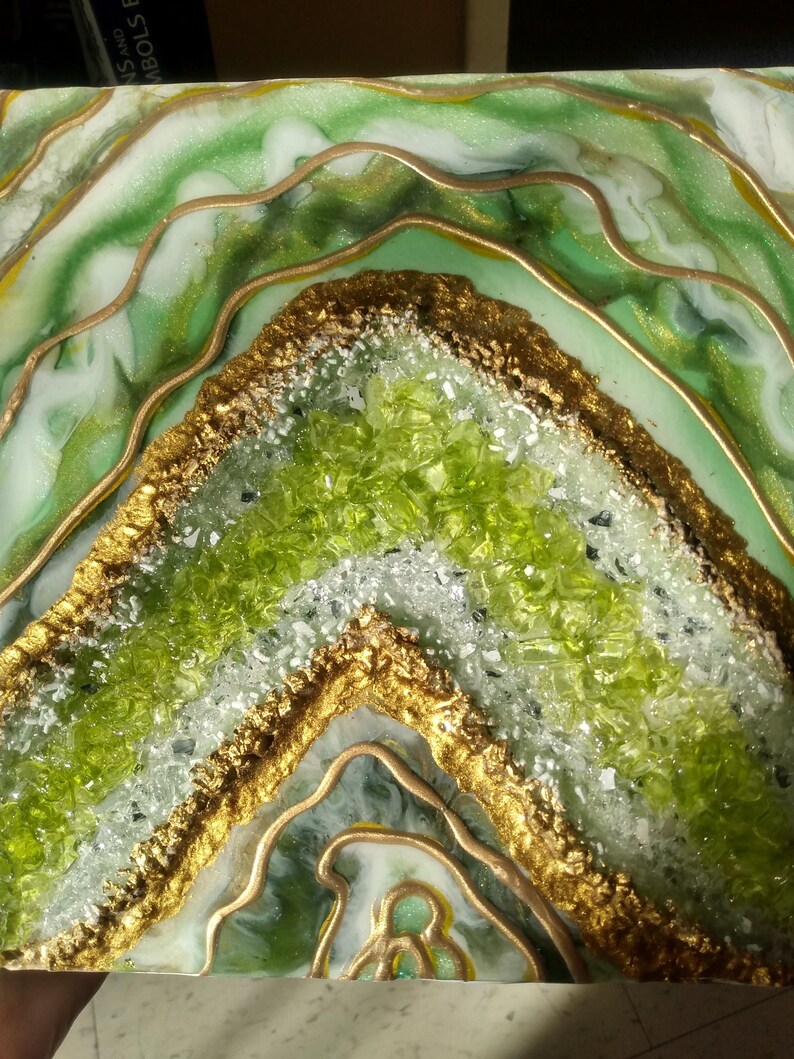 Resin Geode Wall Art Decor - Etsy