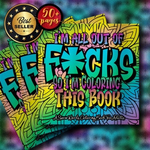 Libro para colorear para adultos, Libro para colorear con malas palabras, Páginas para colorear con malas palabras, Mandalas en PDF, Páginas divertidas para colorear para adultos, PDF imprimible