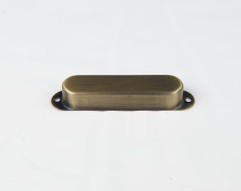 Metal Strat Style Single Coil Gitarre Pickup Cover, kein Loch, Messing