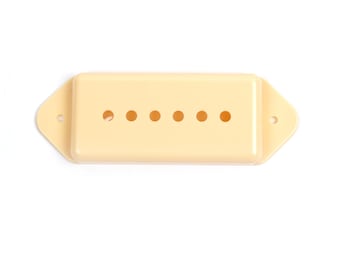 Replacement P-90 p90 Dog-ear Pickup Cover, Cream-Plastic (50mm or 52mm)