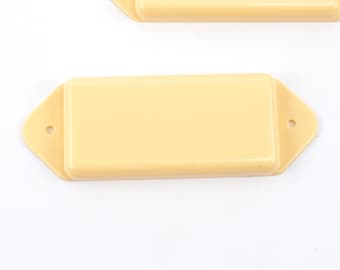 Replacement P-90 p90 Dog-ear Pickup Covers, Black, Undrilled (1)