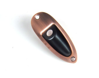 Output Jack Socket Cup Plate for Strat Style Guitar, Antique-Copper