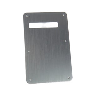 Replacement Strat Style Cavity Cover Tremolo Back Plate, Aluminium Gray