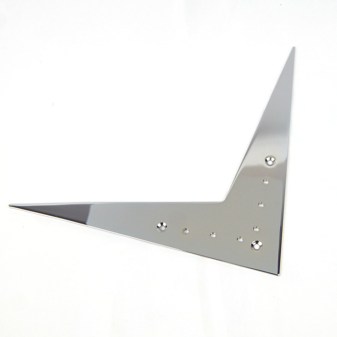 Flying V Style Electric Guitar Tailpiece String Plate, Steel Chrome Etsy