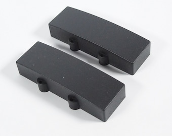 2 housses de micro double J pour guitare basse, humbucker, 113 mm, noir