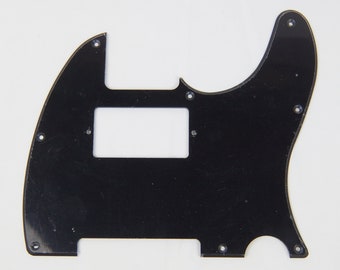 Guitarra personalizada Pickguard para Tele Humbucker Estilo recortado, de una sola capa Negro