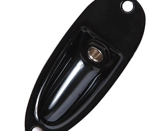 1/4" Cup Plate Output Klinkenbuchse für Strat Style Gitarre, Schwarz