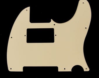 Golpeador de guitarra personalizado para Tele Humbucker estilo recortado, 1 capa color crema