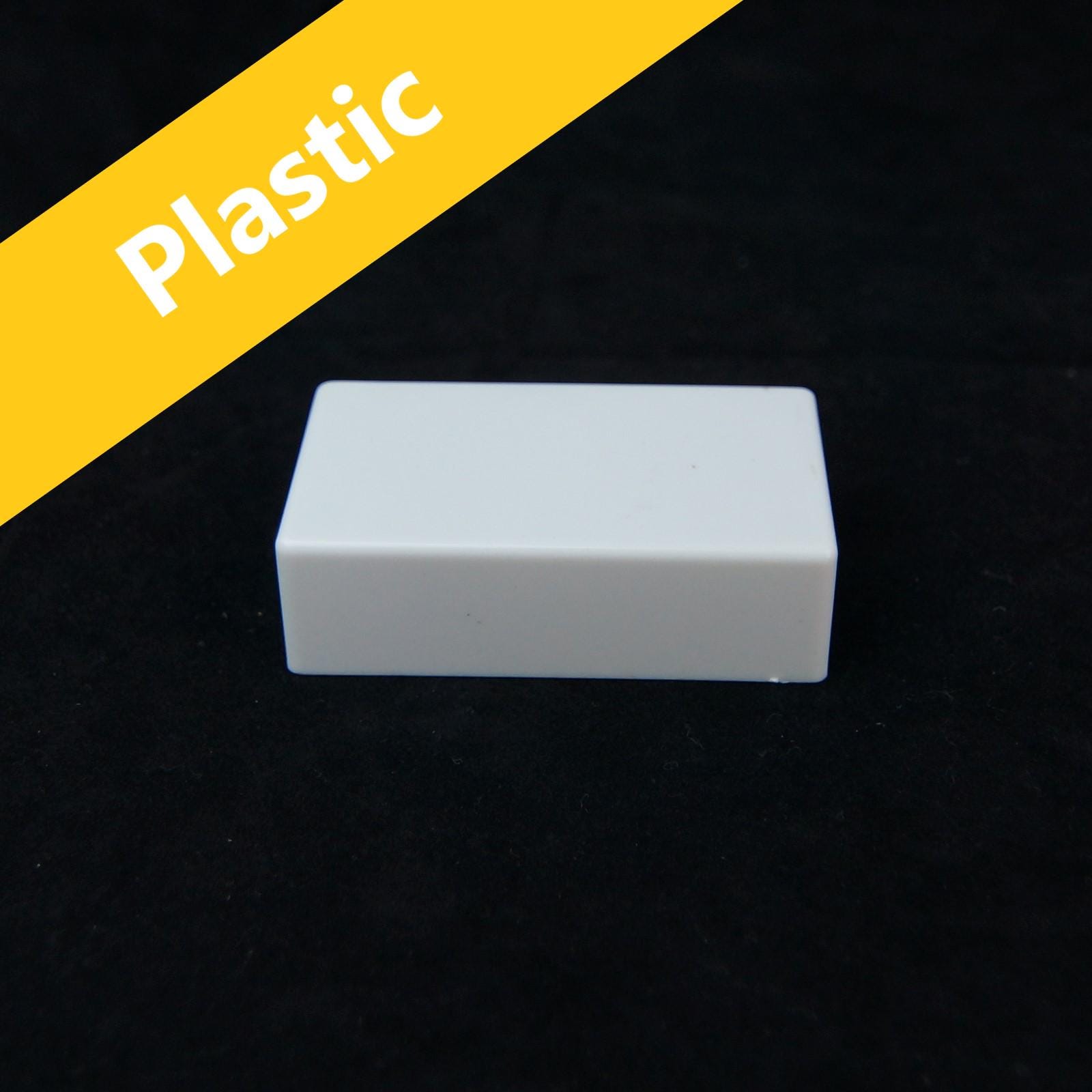 Kunststoff-Gitarren-Pickup Cover für Humbucker Style Tonabnehmer, No-hole Weiß