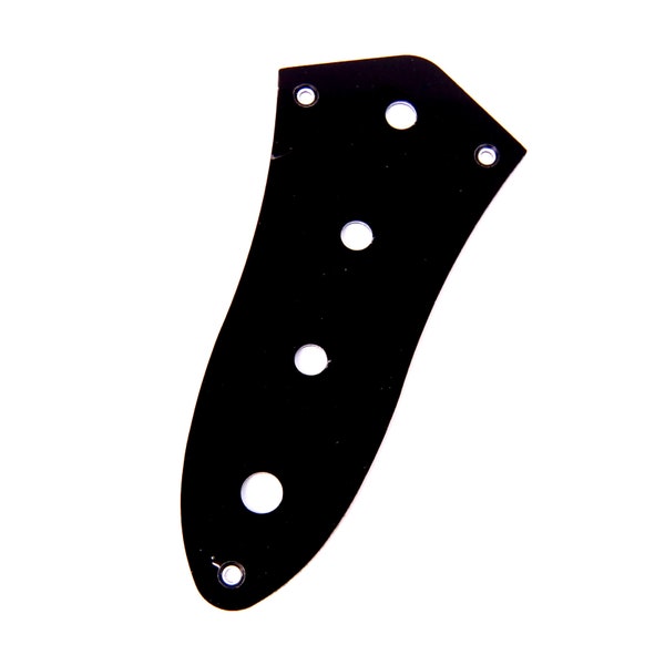 Replacment PVC Plastic Control Plate For Jazz Bass JB style bass Guitar, 3Ply Black