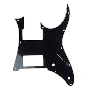 Custom Guitar Pick Guard for Ibanez RG 350 DX, 2-Pickup, 3ply Black