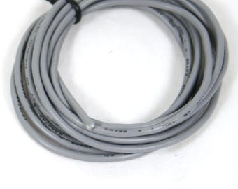 6-Foot Single-conductor Shielded Guitar Circuit Wire 28 AWG, Gray