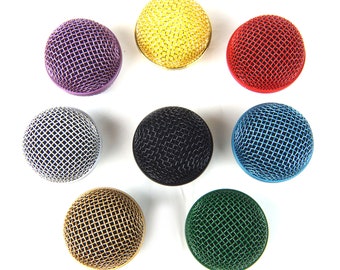 Replacement Mesh Microphone Grille For Shure SM58 565SD LC SV100, (Various Colors)